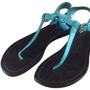 Turquoise sandals